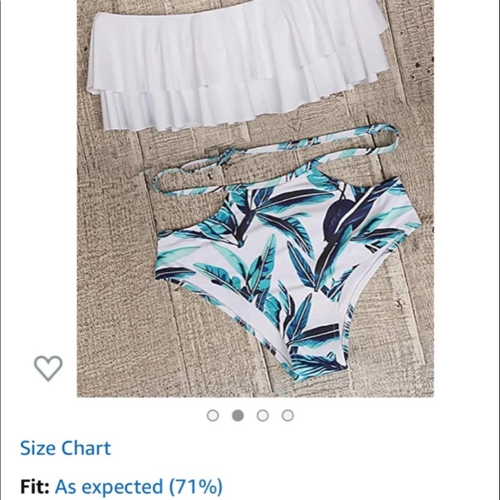 New Off Shoulder Ruffled Bikini - Picture 5 of 6